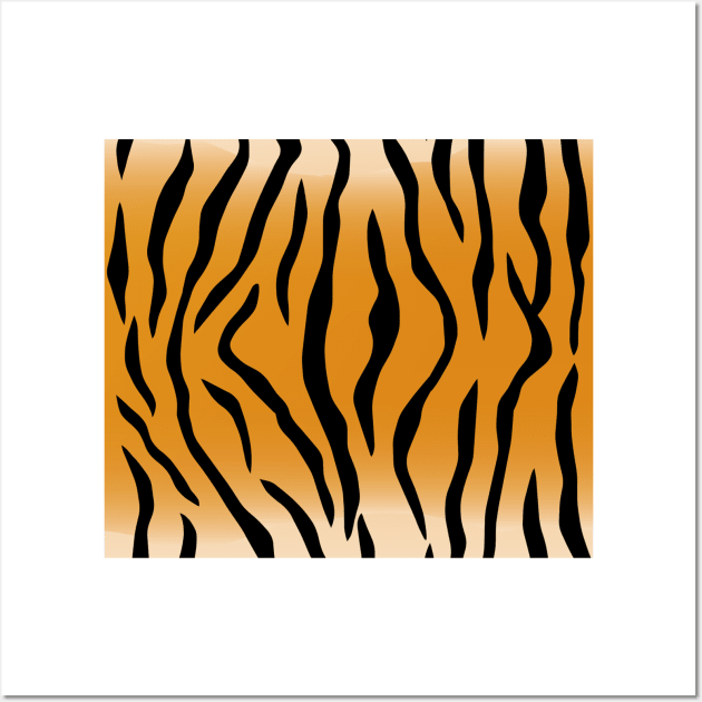 Tiger Skin Pattern Wall Art by Rossla Designs